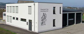 Foto: Das neue Feuerwehrgerätehaus im Gewerbegebiet Irsch