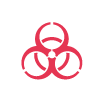 Symbol Biologische Gefährdung